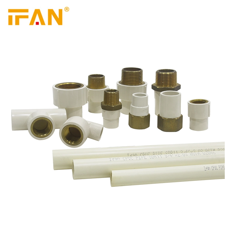 Ifan CPVC Fitting Female Threaded Brass Tee Factory Supply 1/2 Tee Fittings for Water Pipe Supply